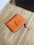 Neon Orange Small Wallet