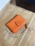 Neon Orange Small Wallet
