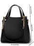 Studded Decor Chain Square Bag