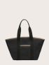 Colorblock Shopper Bag