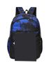 3pcs Colorblock Letter Detail Backpack Set