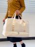 Letter Detail Duffel Bag