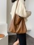 Soft Shoulder Purse Bag For Women, Tote Hobo Bag, Large Capacity Shoulder Bag, Handbag