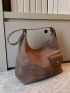 Pocket Front Hobo Bag