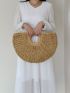 Top Ring Straw Bag