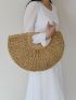 Top Ring Straw Bag