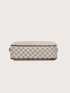 Geometric Graphic Square Bag With Coin Case