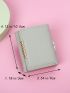 Metal Decor Kiss Lock Small Wallet