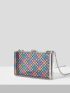 Mini Plaid Pattern Square Bag