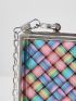 Mini Plaid Pattern Square Bag