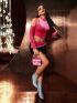 Mini Neon Pink Sequin Decor Chain Square Bag