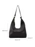Litchi Embossed Hobo Bag