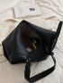 Litchi Embossed Hobo Bag