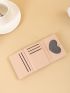 Bear & Letter Graphic Small Wallet