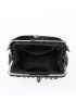 Studded Decor Kiss Lock Design Chain Dome Bag