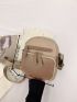 Mini Color Block Multi Zipper Square Bag