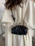 Mini Kiss Lock Ruched Bag