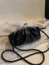Mini Kiss Lock Ruched Bag