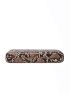 Snakeskin Embossed Chain Square Bag