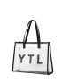 3pcs Bag Set Tote Shoulder Bag Purse Clear Design