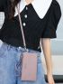 Letter Graphic Touch Screen Phone Wallet