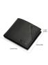 Letter Graphic Small Wallet Bifold Black