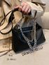 Chain Decor Hobo Bag