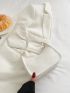 Mini Lizard Embossed Baguette Bag