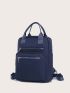 Double Handle Classic Backpack Zipper For Daily Life