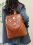 Bow Decor Functional Backpack