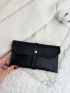 Minimalist Snap Button Long Wallet