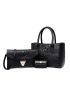 3pcs Crocodile Embossed Tote Bag Set, Best Work Bag For Women