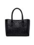 3pcs Crocodile Embossed Twist Lock Tote Bag Set, Best Work Bag For Women