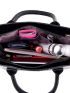 3pcs Crocodile Embossed Twist Lock Tote Bag Set, Best Work Bag For Women