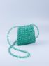 Mini Bead Decor Crossbody Bag