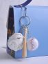 Baseball Design Bag Charm Baseball Keychain For Sports Fan Mini Baseball Key Chain Wristlet Gifts For Car Backpack Wallet