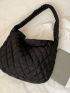 Quilted Detail Hobo Bag