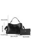Crocodile Embossed Hobo Bag With Purse, Mothers Day Gift For Mom