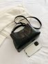 Crocodile Embossed Hobo Bag With Purse, Mothers Day Gift For Mom