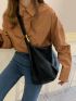 Buckle Decor Hobo Bag