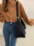 Buckle Decor Hobo Bag