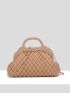 Quilted Chain Clutch Bag