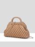 Quilted Chain Clutch Bag