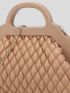 Quilted Chain Clutch Bag