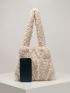 Minimalist Fluffy Ruched Bag