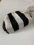 Striped Pattern Crochet Bag
