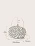 Mini Rhinestone Decor Box Bag