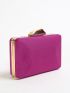 Mini Chain Satin Square Bag