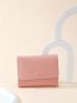 Women's 3-Fold Short Wallet Stylish, Multi-functional PU Clutch For Cash & Coins