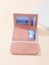 Women's 3-Fold Short Wallet Stylish, Multi-functional PU Clutch For Cash & Coins